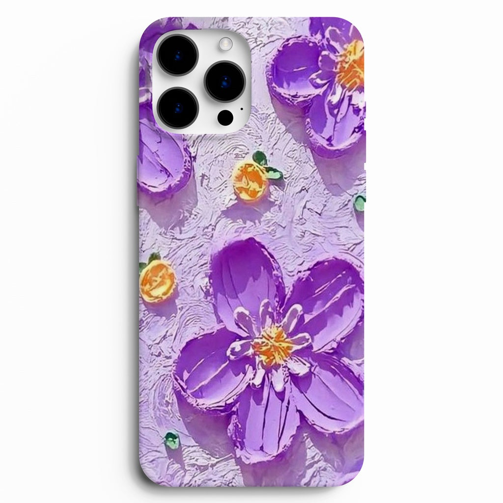 💜 Mor Çiçek Rüyası – Floral Telefon Kılıfı