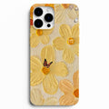 🌼 Golden Daisy – Sarı Çiçek & Kelebek Telefon Kılıfı