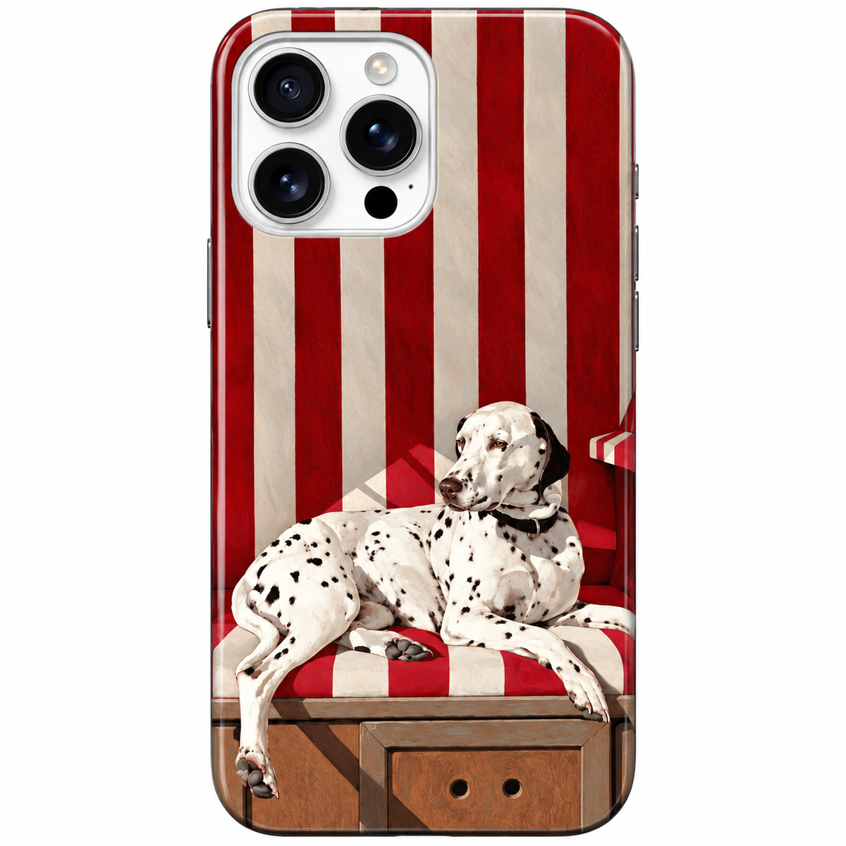 🐾 Dalmaçyalı Köpek Desenli Retro Telefon Kılıfı