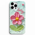 🌸 Lucky Bloom – Pembe Çiçek Desenli Telefon Kılıfı