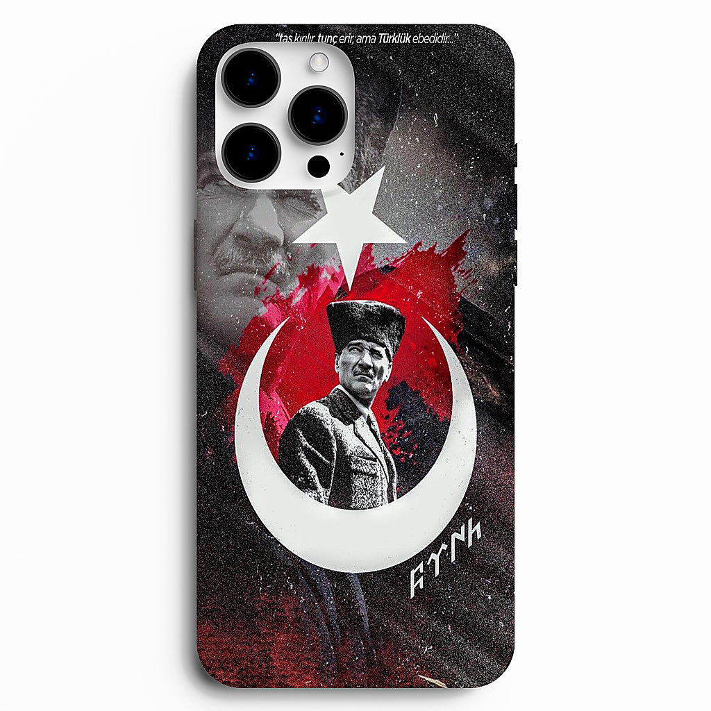 🇹🇷 Atatürk & Ay Yıldız – Özel Tasarım Telefon Kılıfı