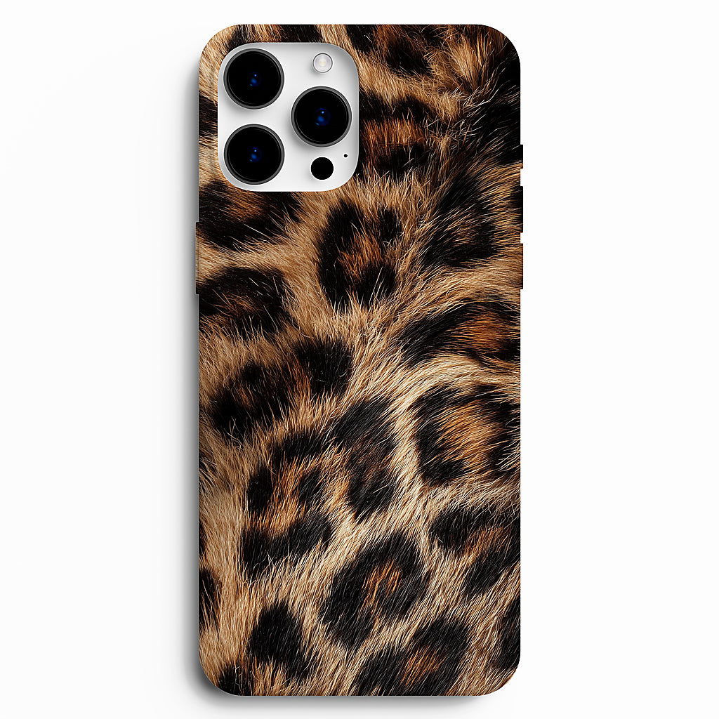 🐆 Real Fur Leopard Premium Telefon Kılıfı