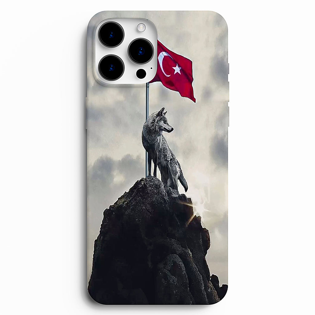 🐺🇹🇷 Bozkurt & Türk Bayrağı – Zirve Tasarımlı Telefon Kılıfı