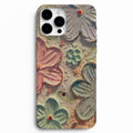 🌸 Pastel Çiçekler & Işıltılı Taşlar Telefon Kılıfı