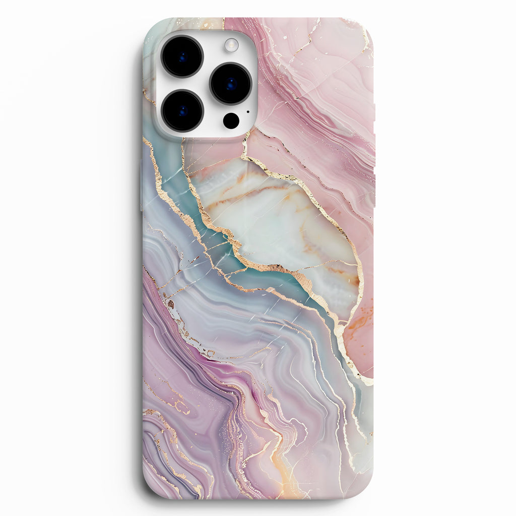 🌸 Pastel Mermer Zarafet Telefon Kılıfı