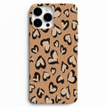 🤎 Wild Hearts Leopar Kalp Desenli Telefon Kılıfı