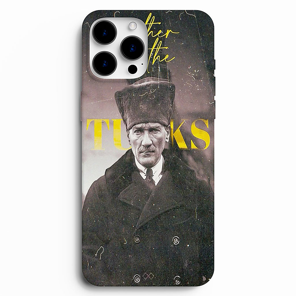 🇹🇷 Mustafa Kemal Atatürk – Vintage Tasarım Telefon Kılıfı