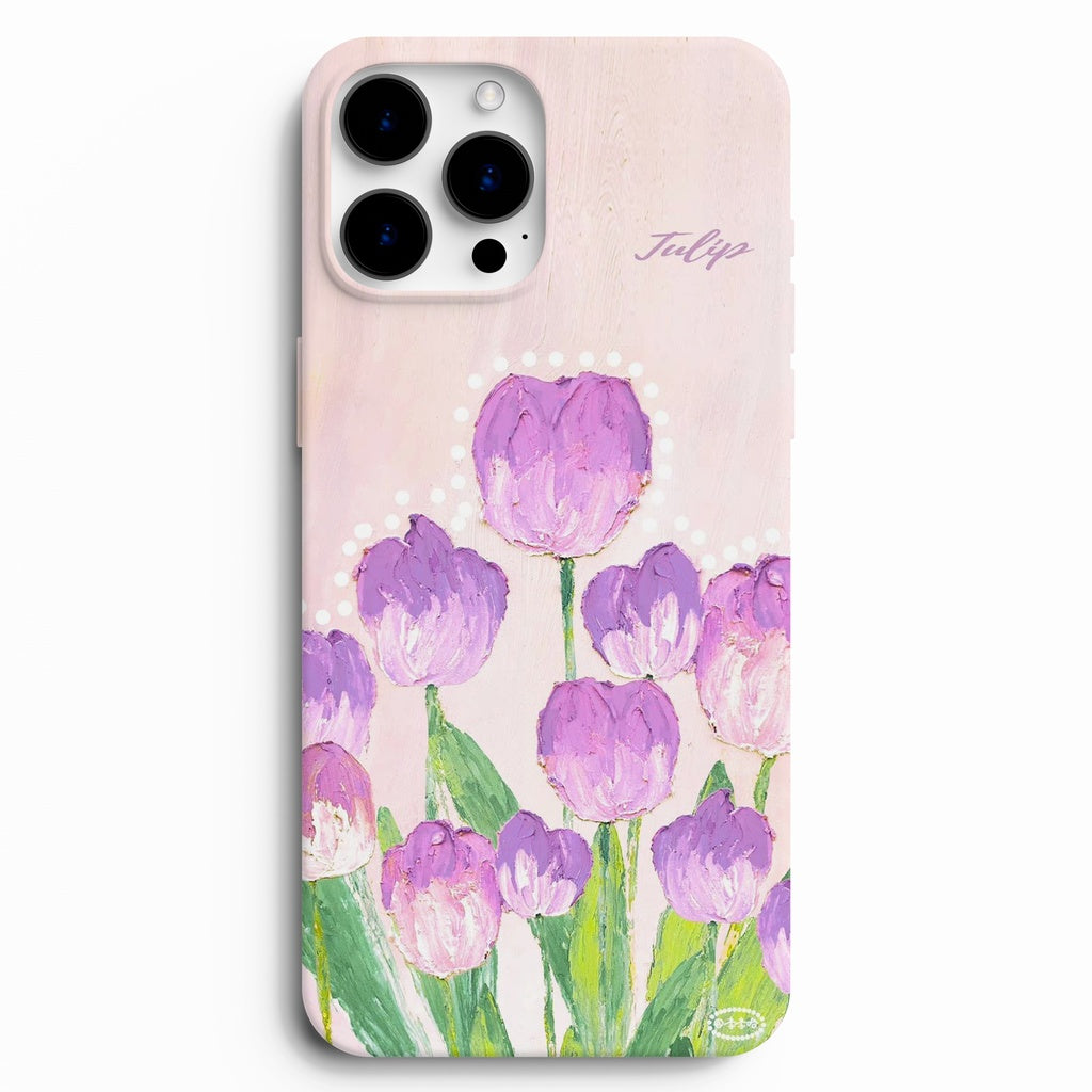 🌷 Purple Tulip – Mor Lale Desenli Telefon Kılıfı