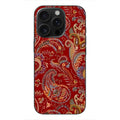 Kırmızı Şal – Otantik Paisley Desenli Telefon Kılıfı