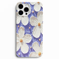 🤍 White Blossom – Beyaz Çiçek Desenli Telefon Kılıfı