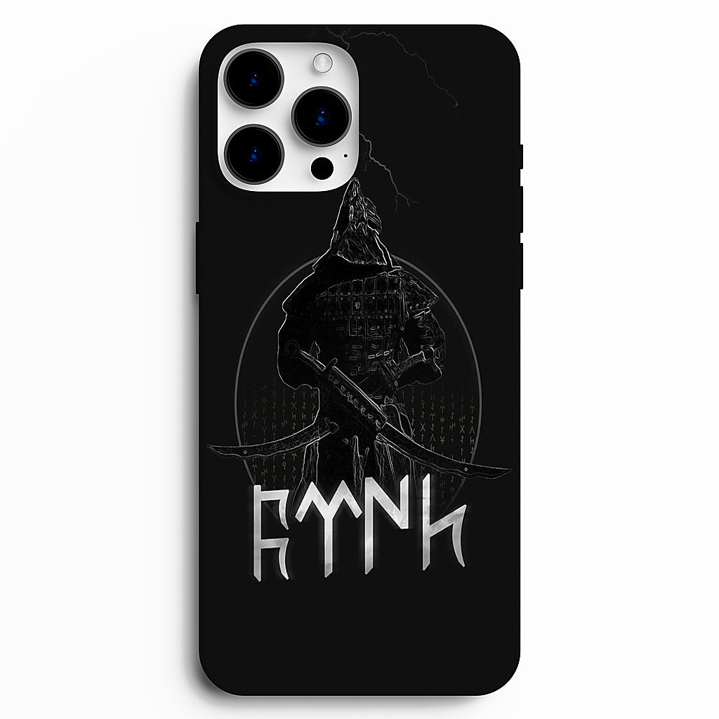 ⚔️ Göktürk Savaşçısı – Karanlık Temalı Telefon Kılıfı