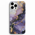 💜 Royal Purple Gold Mermer Telefon Kılıfı