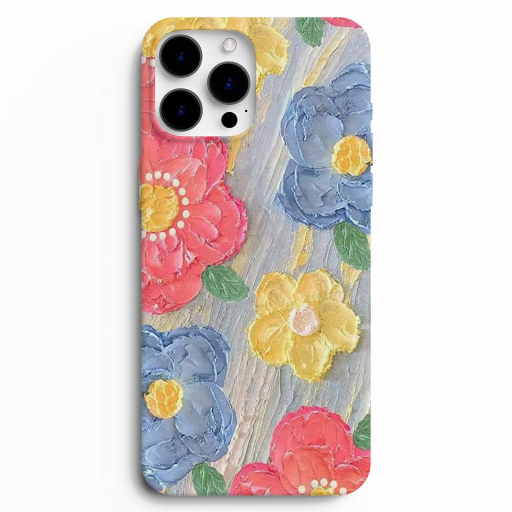 🌺 Vintage Garden – Renkli Çiçek Desenli Telefon Kılıfı