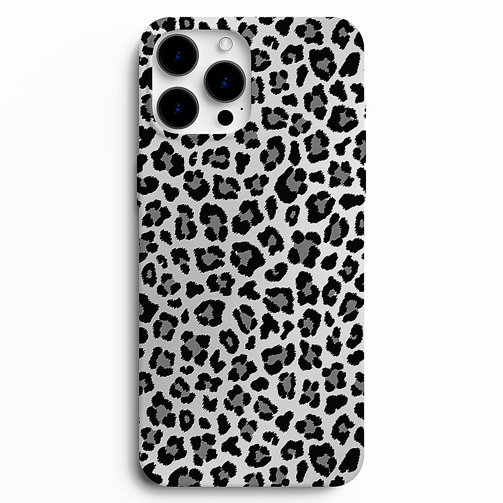 🖤 Black & White Leopard Telefon Kılıfı