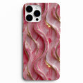 🌸 Rose Gold Waves – Pembe Mermer Telefon Kılıfı