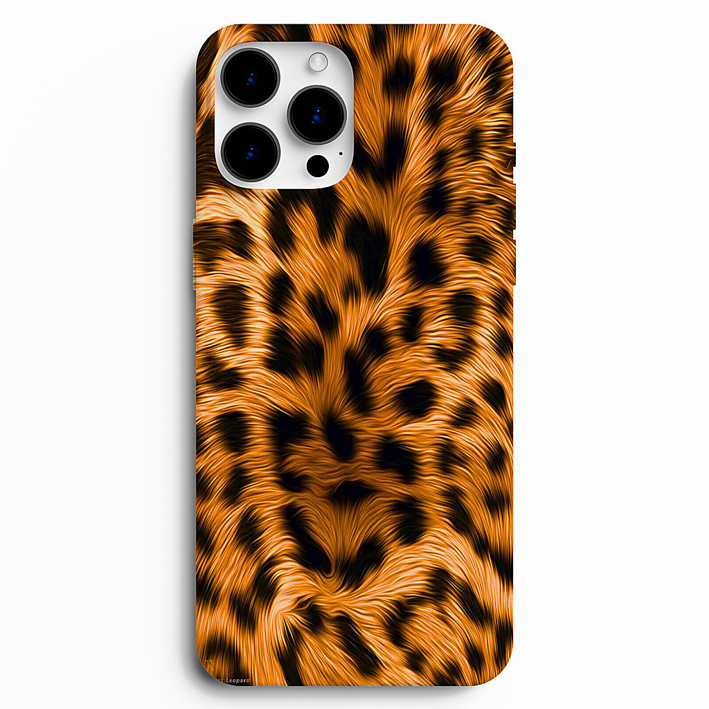 🐆 Golden Wild – Turuncu Leopar Desenli Telefon Kılıfı