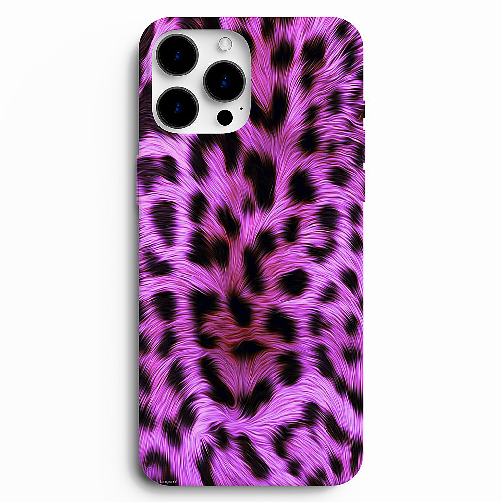 💜 Purple Wild – Mor Leopar Desenli Telefon Kılıfı