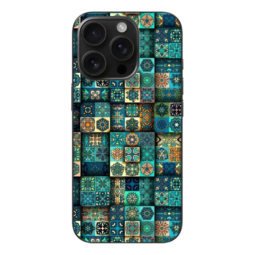 Turkuaz Mozaik – Çini Desenli Telefon Kılıfı