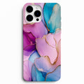 💖 Candy Aura – Pembe & Turkuaz Gold Telefon Kılıfı