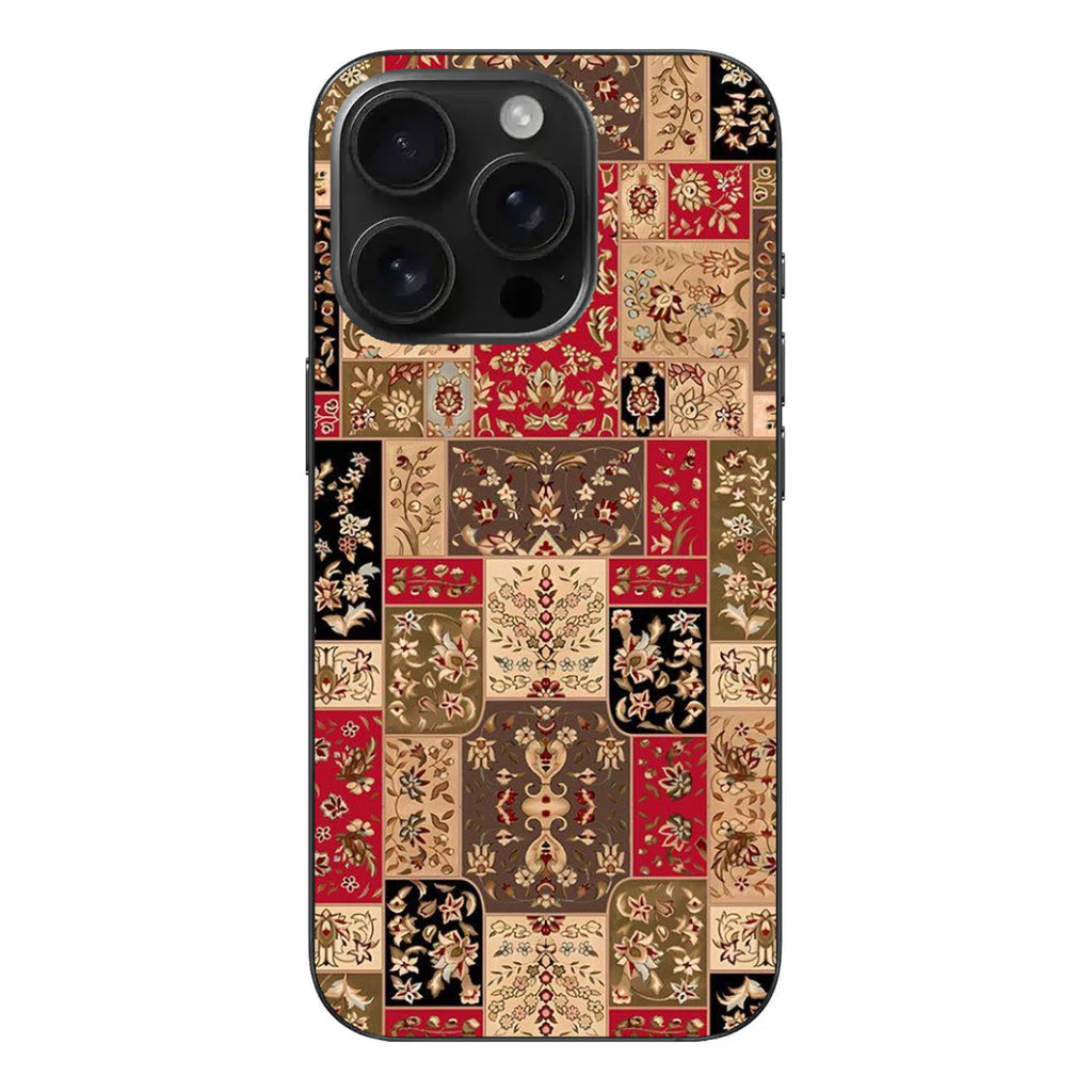 Anadolu Mirası – Vintage Patchwork Desenli Telefon Kılıfı