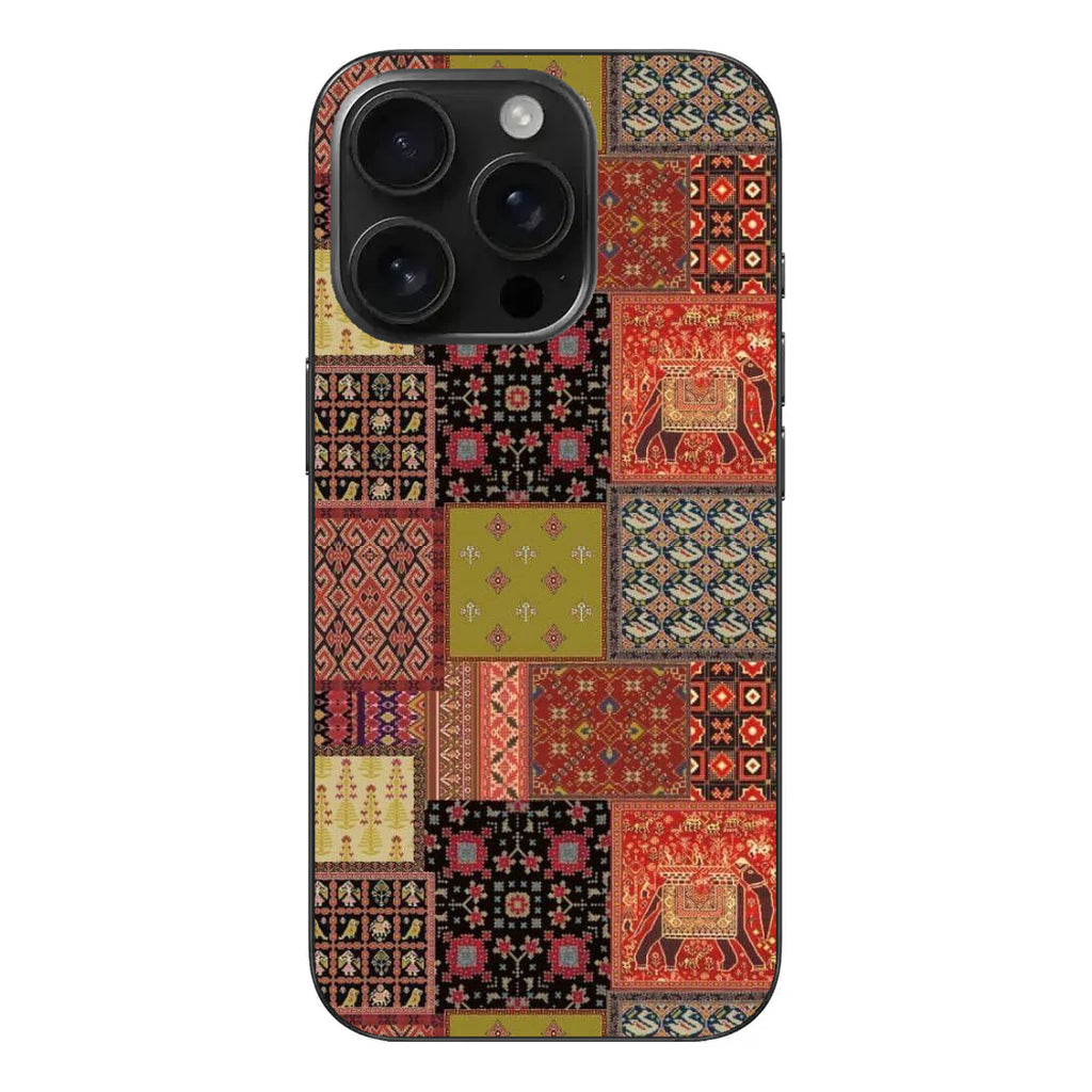 Anadolu Kilim – Etnik Patchwork Desenli Telefon Kılıfı