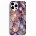 💜 Royal Amethyst – Mor Kristal Gold Telefon Kılıfı