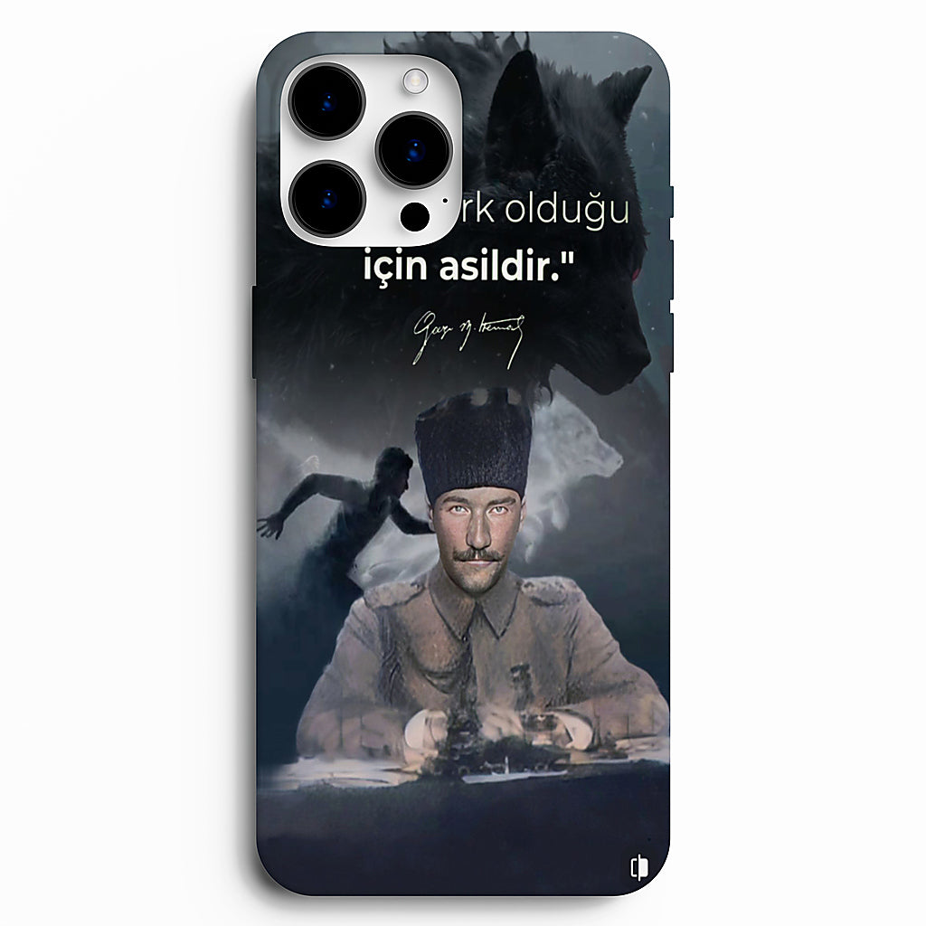 🐺 Atatürk & Bozkurt Temalı Özel Tasarım Telefon Kılıfı
