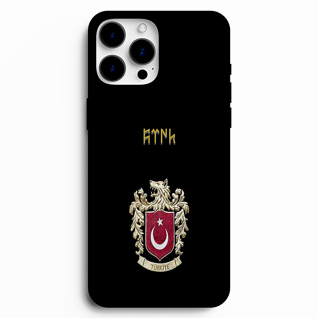 🐺 Türk Arması – Göktürk Temalı Premium Telefon Kılıfı