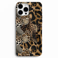 🤎 Wild Hearts – Kalpli Leopar Desenli Telefon Kılıfı