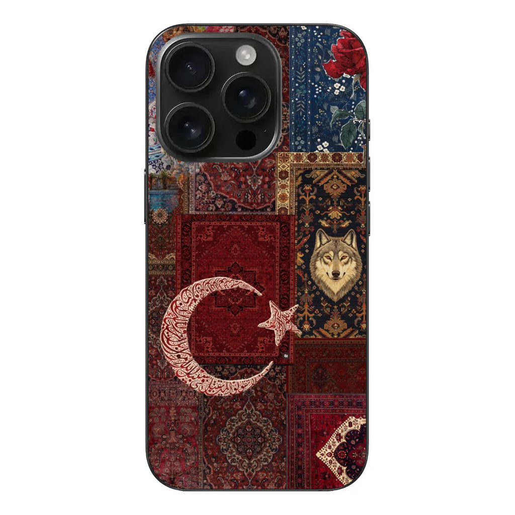 🇹🇷 Bozkurt Ruhu – Ay Yıldız & Anadolu Motifli Telefon Kılıfı