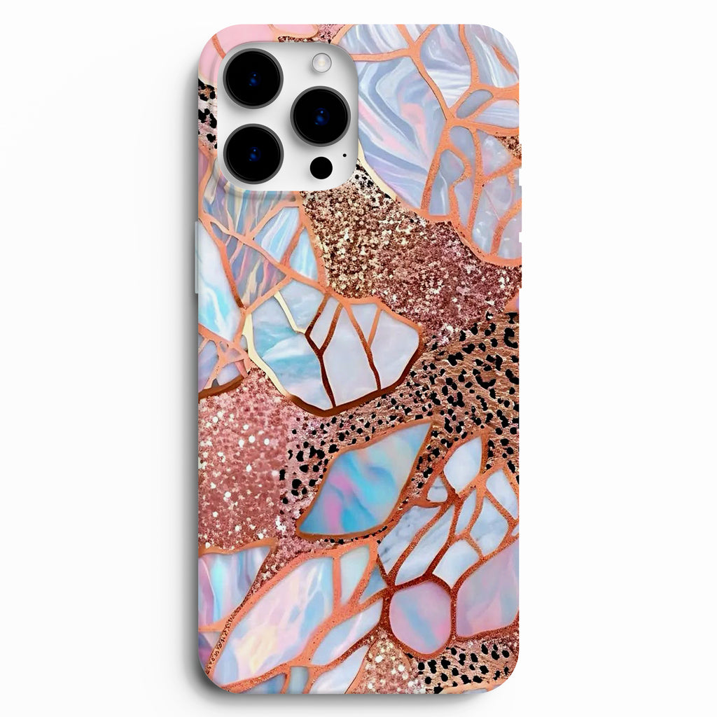 ✨ Rose Crystal – Pembe Kristal Mozaik Telefon Kılıfı