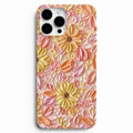 🌼 Golden Blossom – Pastel Çiçek Desenli Telefon Kılıfı