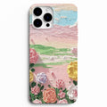 🌷 Pastel Garden – Bahçe Manzaralı Çiçek Desenli Telefon Kılıfı