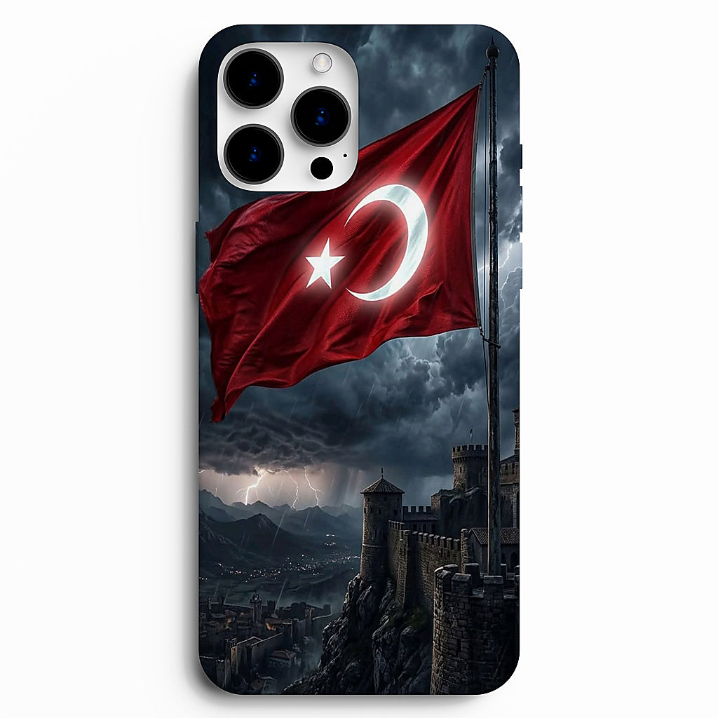 🇹🇷 Türk Bayrağı – Fırtına Temalı Telefon Kılıfı