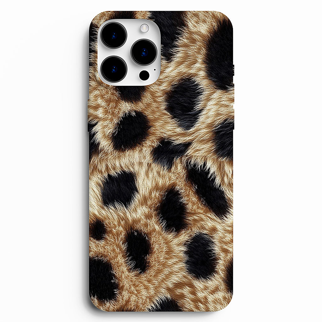 🐆 Wild Fur – Leopar Tüy Desenli Telefon Kılıfı