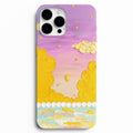🌙 Golden Dream – Pastel Gökyüzü Desenli Telefon Kılıfı