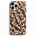 🐆 Snow Leopard – Beyaz & Turuncu Leopar Desenli Telefon Kılıfı