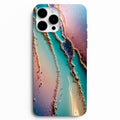 ✨ Aurora Agate – Turkuaz & Pembe Kristal Telefon Kılıfı
