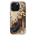 🌺 Ottoman Elegance – Çiçek & Lacivert Saray Desenli Telefon Kılıfı