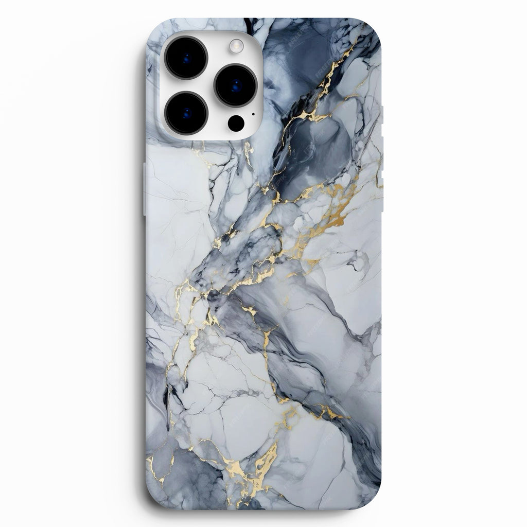 🖤 Royal Gri Mermer Gold Telefon Kılıfı