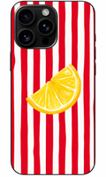 🍋 Lemon Pop Kırmızı Çizgili Telefon Kılıfı