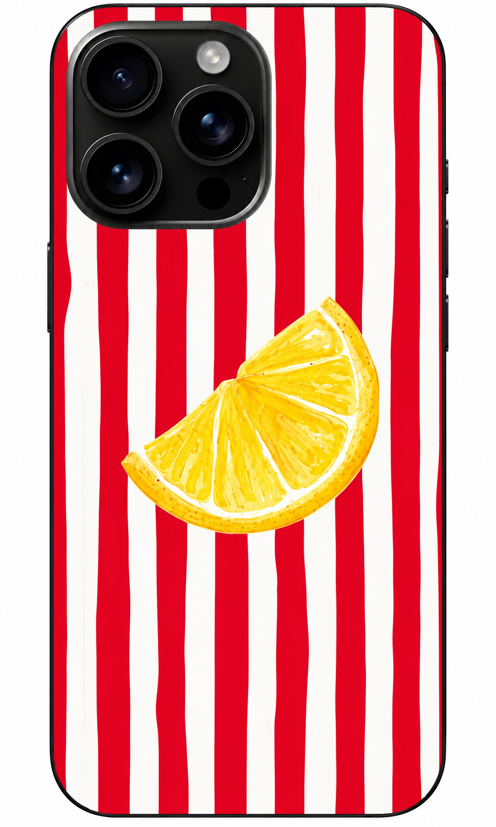 🍋 Lemon Pop Kırmızı Çizgili Telefon Kılıfı