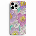 💜 Lavanta Bahçesi – Pastel Çiçek Desenli Telefon Kılıfı