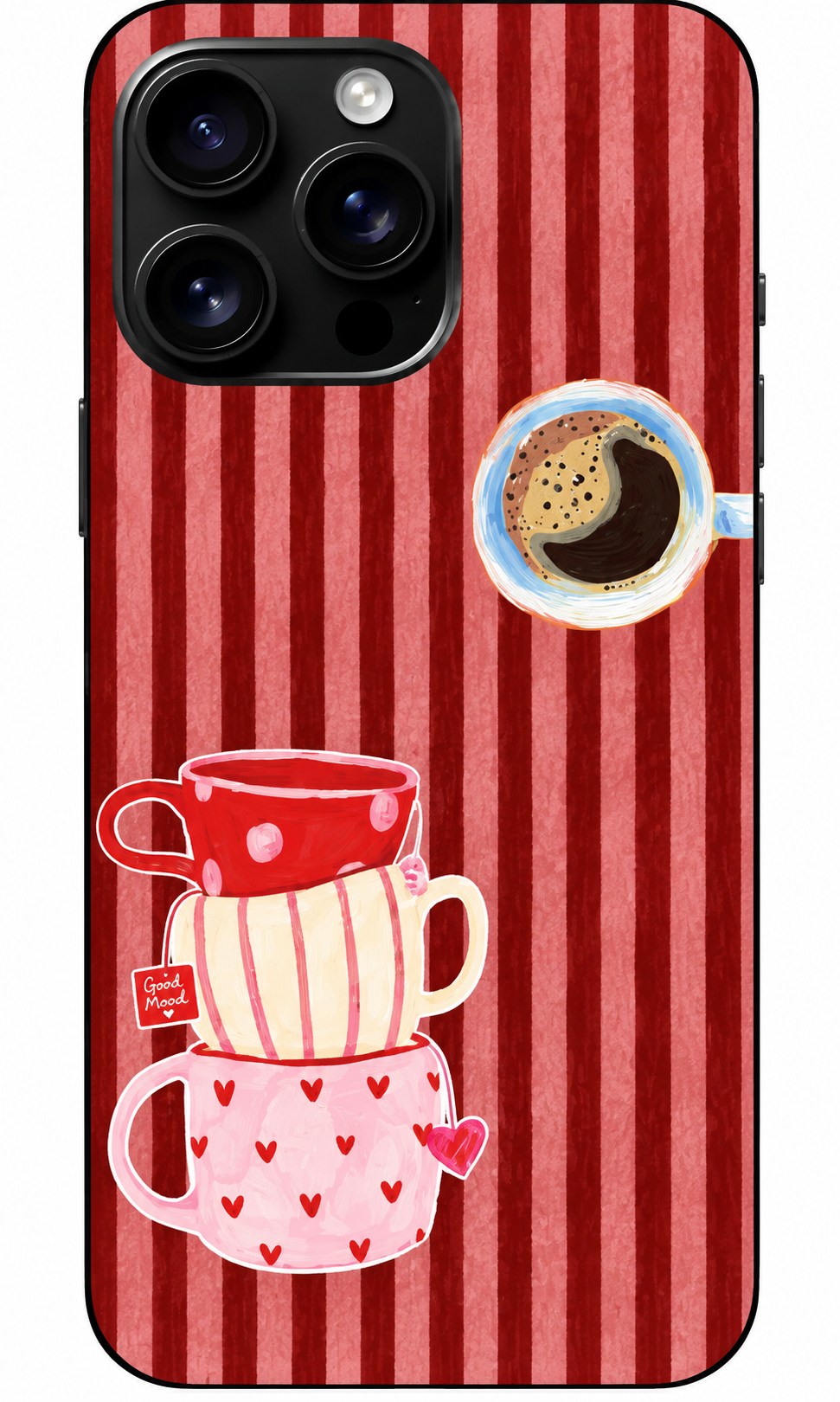 ☕ Good Mood Coffee Kupa Desenli Telefon Kılıfı