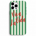 🍃❤️ Viva La Vida – Yeşil Çizgili Telefon Kılıfı