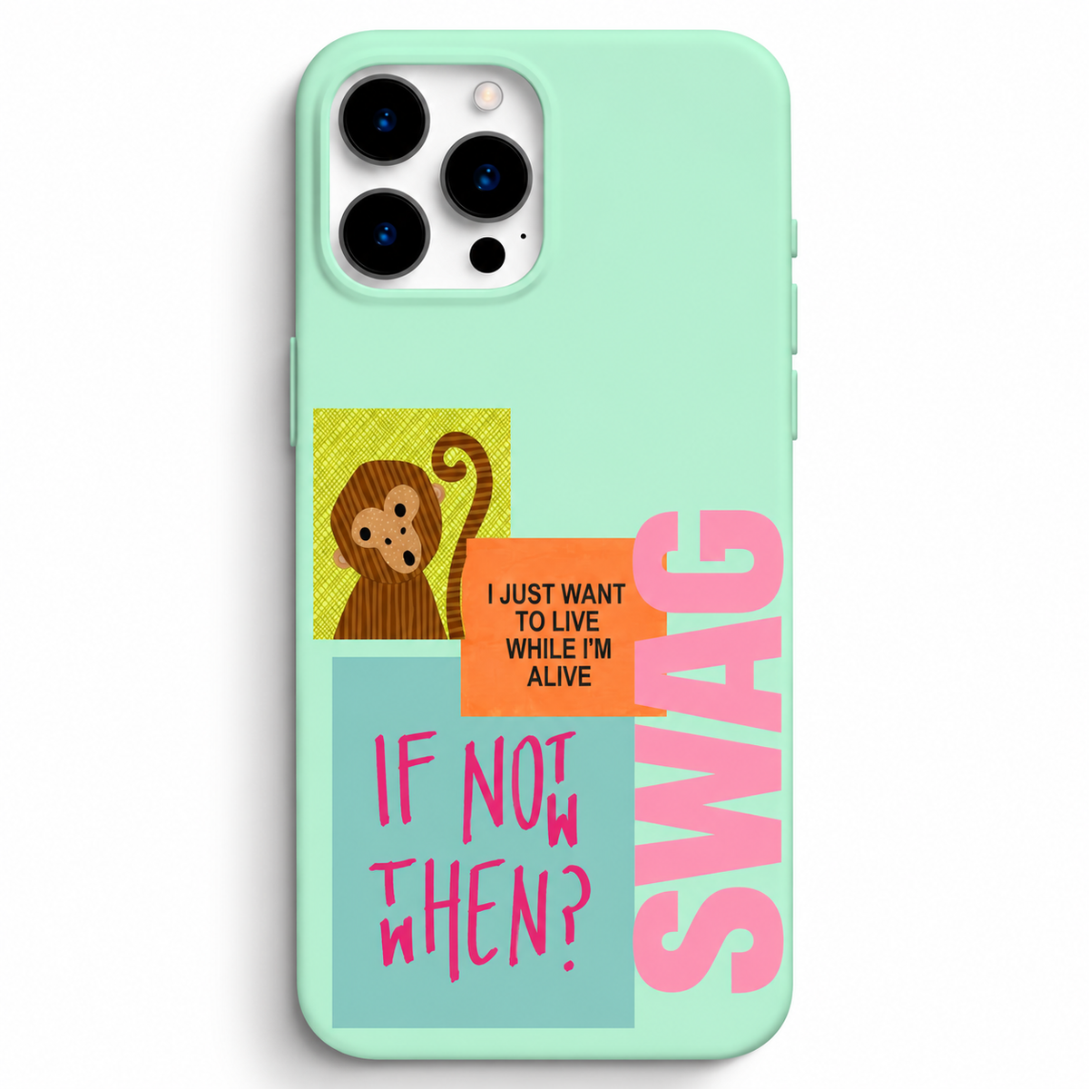 🐒💚 SWAG – If Not Now, When? Telefon Kılıfı