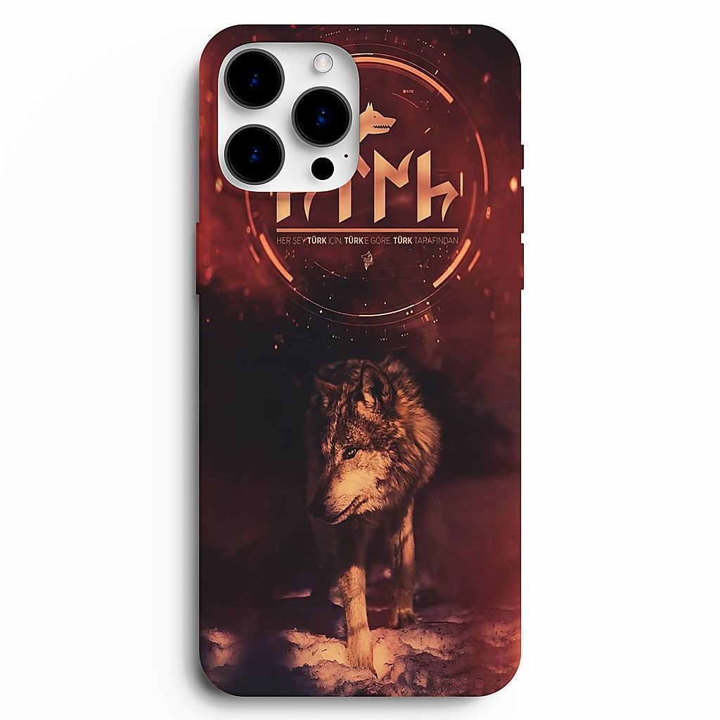 🐺 Bozkurt & Göktürk Temalı Özel Tasarım Telefon Kılıfı