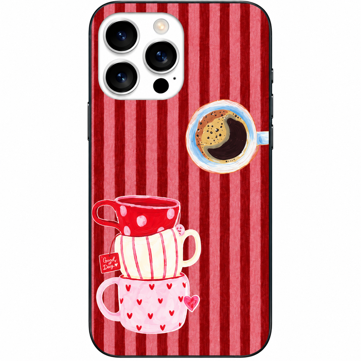 ☕ Good Mood Coffee Kupa Desenli Telefon Kılıfı