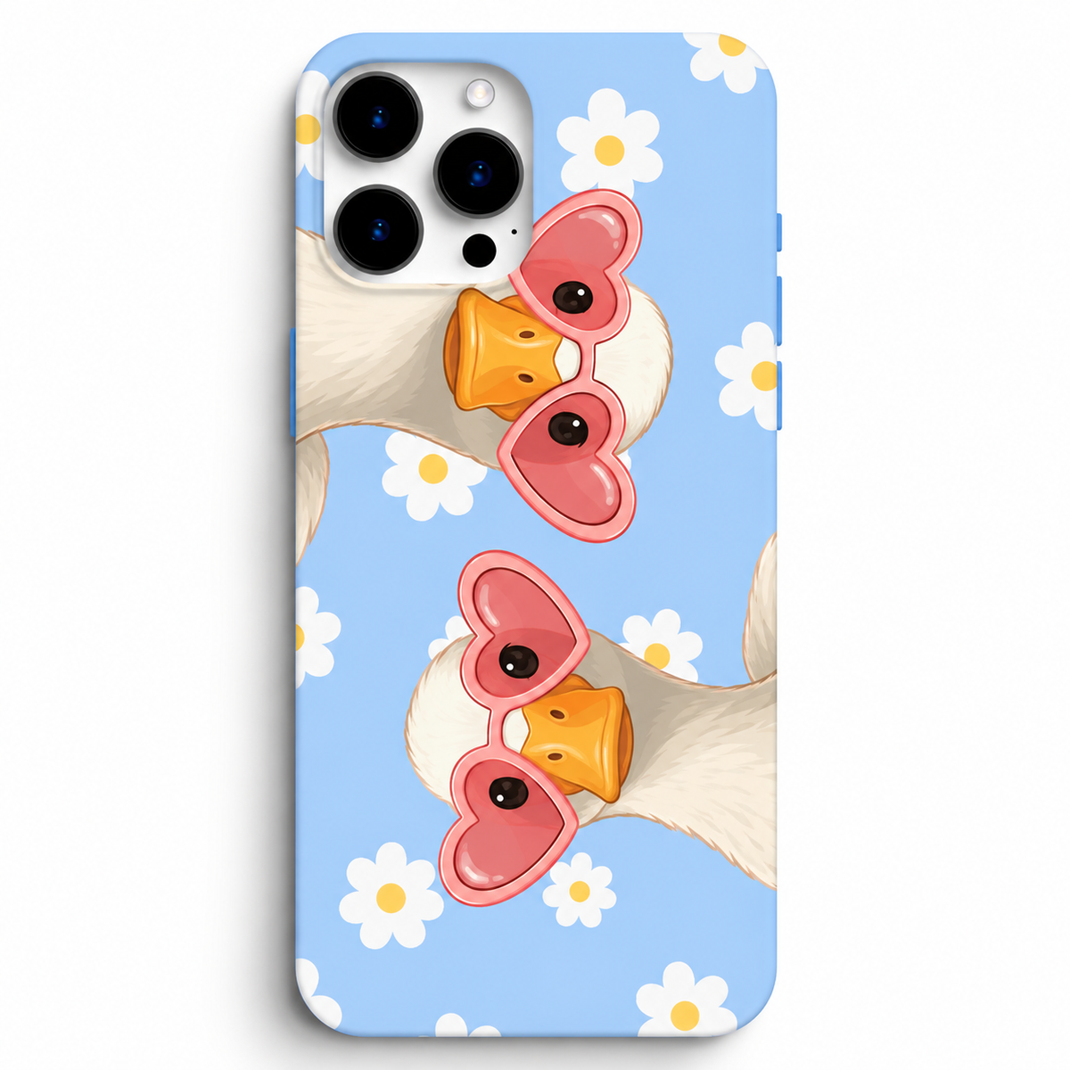 🪿 Love Goose – Kalp Gözlüklü Kaz Telefon Kılıfı