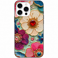 💎 Jewel Garden Mücevher Çiçek Desenli Telefon Kılıfı